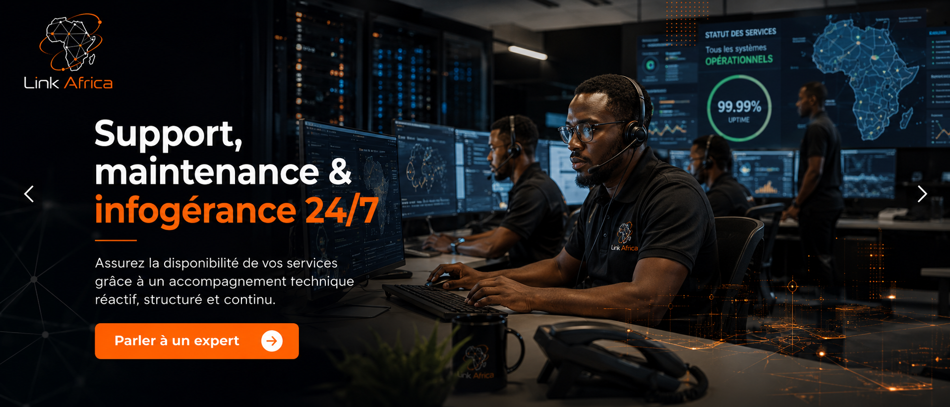 Support, maintenance et infogérance 24/7